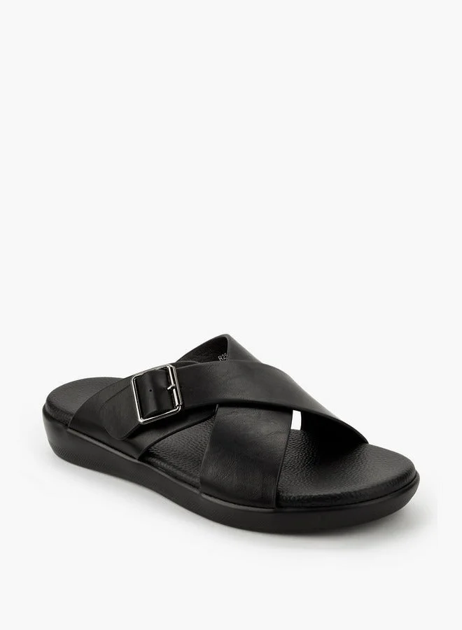 لو كونفورت صنادل رجالية بحزام متقاطع